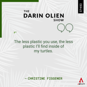 decorative image with the wuote The less plastic you use, the less plastic I’ll find inside of my turtles by Christine Figgener