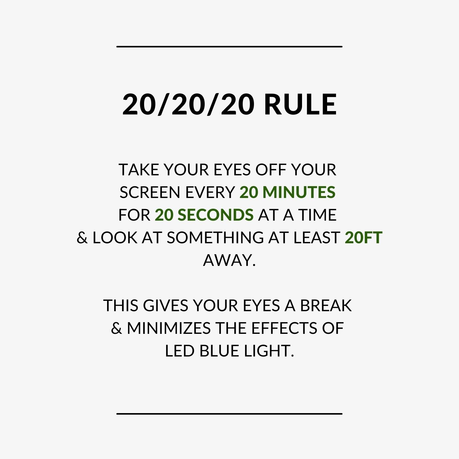 The 20/20/20 Rule